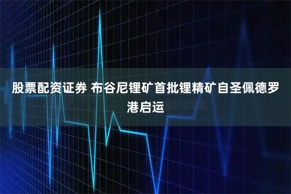 股票配资证券 布谷尼锂矿首批锂精矿自圣佩德罗港启运